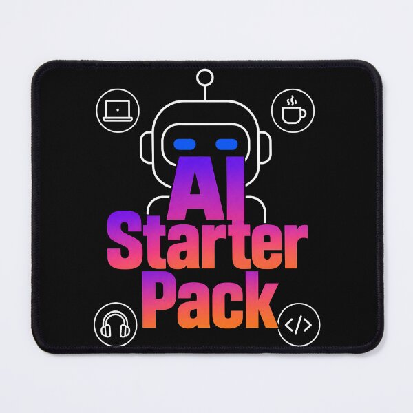 Item preview, AI Starter Pack Action Figure Box Design designed and sold by SpeakingPrint2.