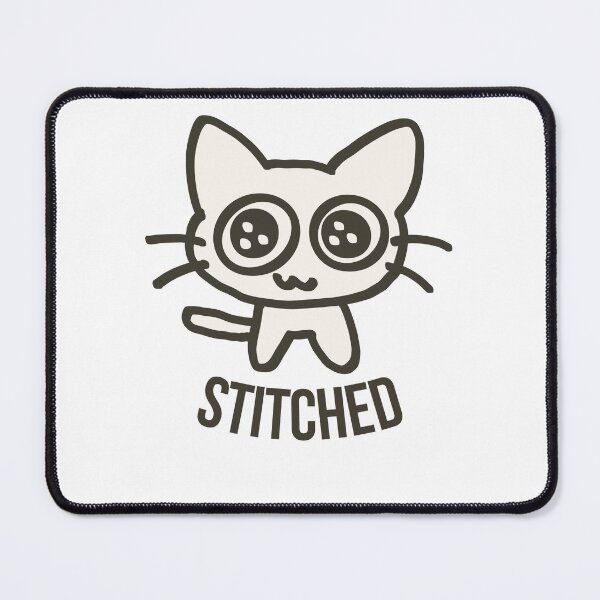 Item preview, Stitched Cute Cat Funny Pet Illustration. designed and sold by printeGear.
