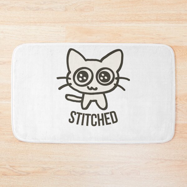 Item preview, Stitched Cute Cat Funny Pet Illustration. designed and sold by printeGear.