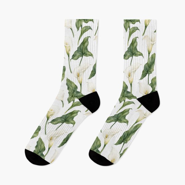 Item preview, Calla Lily Elegant Watercolor Botanical Seamless Pattern designed and sold by Inkworksbyshery.