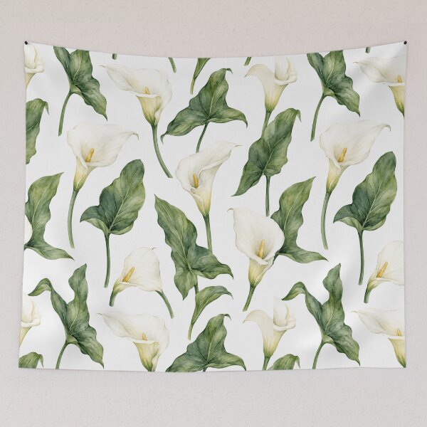 Item preview, Calla Lily Elegant Watercolor Botanical Seamless Pattern designed and sold by Inkworksbyshery.