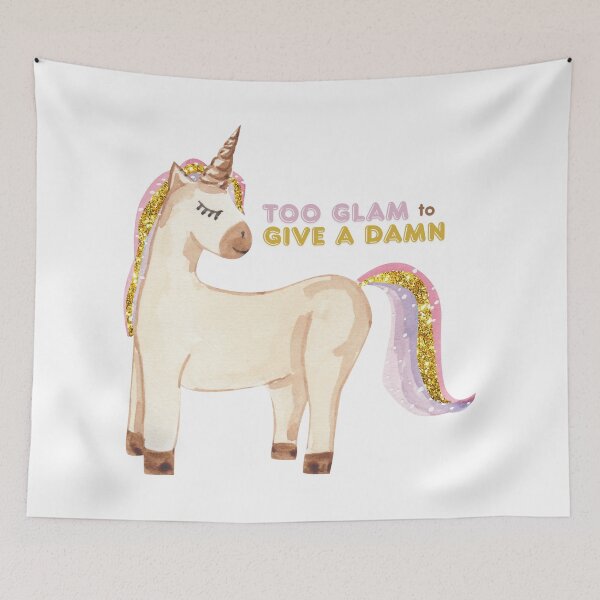 Item preview, Too Glam to Give a Damn designed and sold by PrintyRelatable.