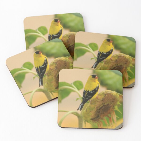 Item preview, Pretty Goldfinch on a Sunflower designed and sold by Chris Coates Photography.com.
