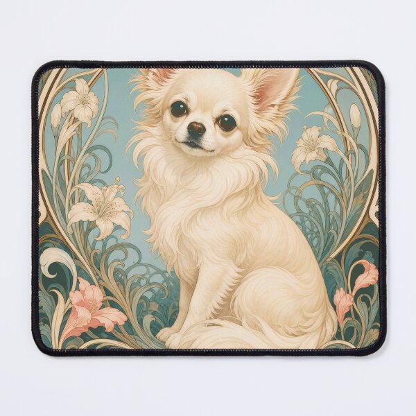 Item preview, Chihuahua Art Nouveau Dog Portrait designed and sold by AntiqueImages.
