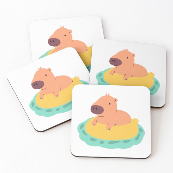 Item preview, Cute Capybara in Duck Pool Float Summer Art designed and sold by LstpStudio-Art.