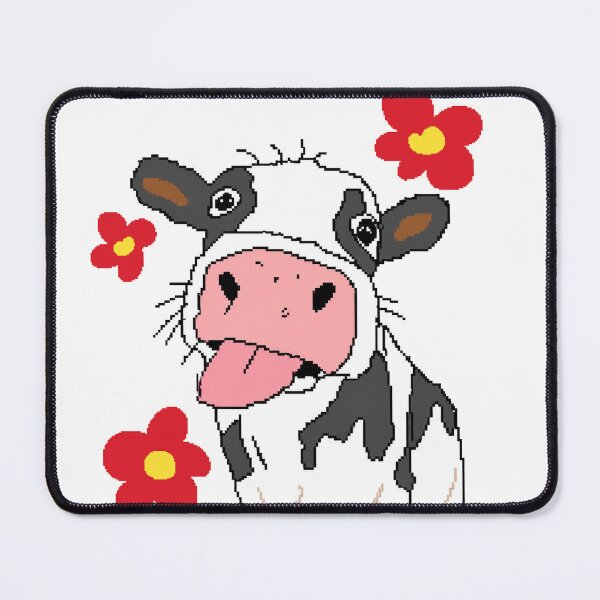 Item preview, Cute Cow Tongue Out Pixel Art designed and sold by Pixel Animal.