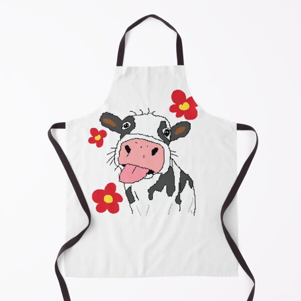 Item preview, Cute Cow Tongue Out Pixel Art designed and sold by Pixel Animal.