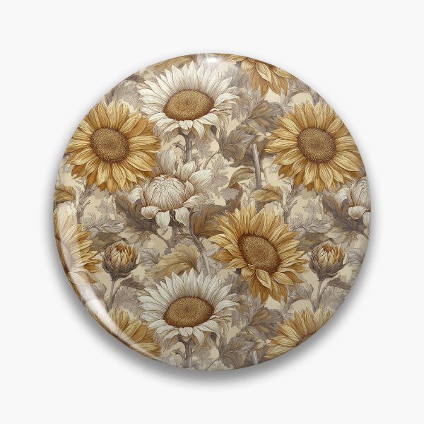 Item preview, Whimsical Sunflower Texture  - Flower Bouquet Pattern - Gifts For Couples designed and sold by RoyalStarsPatts.