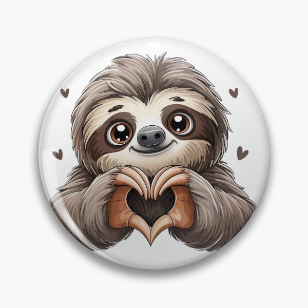 Item preview,  Cartoon Sloth Making Heart designed and sold by jkrphoto.