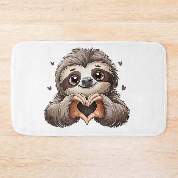 Item preview,  Cartoon Sloth Making Heart designed and sold by jkrphoto.