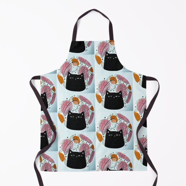 Item preview, Floral Spector - Black Cat, Roses, and Ghost Mixed Media - Day 304 of 365 designed and sold by BeeandKiwi.