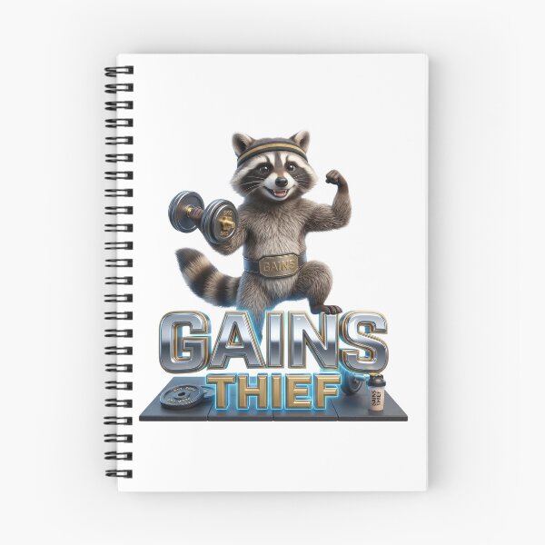 Item preview, Viral Gains Thief Raccoon - Watch Your Protein! designed and sold by pradeepvisuals.
