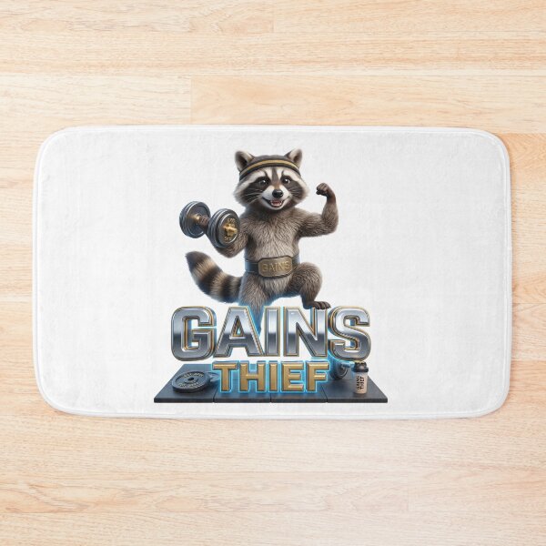 Item preview, Viral Gains Thief Raccoon - Watch Your Protein! designed and sold by pradeepvisuals.