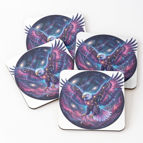 Item preview, Galactic Eagle Celestial Wings Nebula Art designed and sold by BoldConcept43.