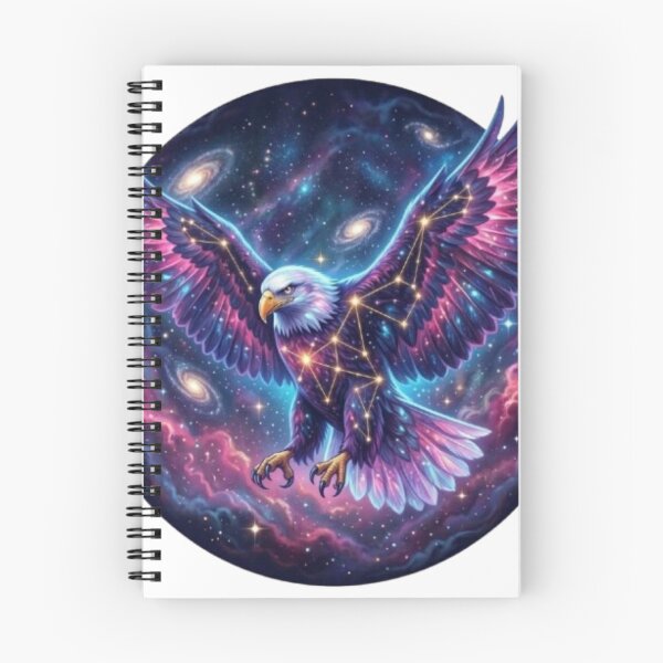 Item preview, Galactic Eagle Celestial Wings Nebula Art designed and sold by BoldConcept43.