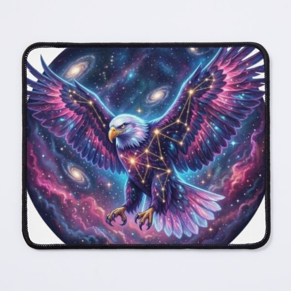 Item preview, Galactic Eagle Celestial Wings Nebula Art designed and sold by BoldConcept43.