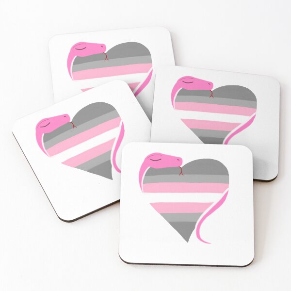 Item preview, Snake Hugs: Demigirl Flag  designed and sold by gaydragongeek.