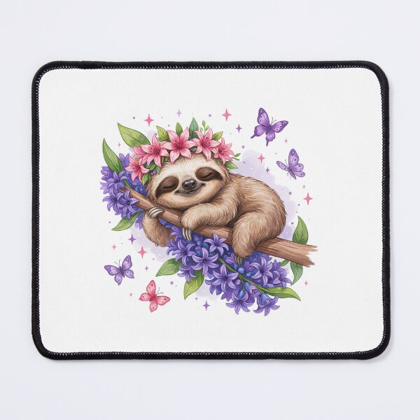 Item preview, Sloth Resting Amidst Butterflies designed and sold by jkrphoto.