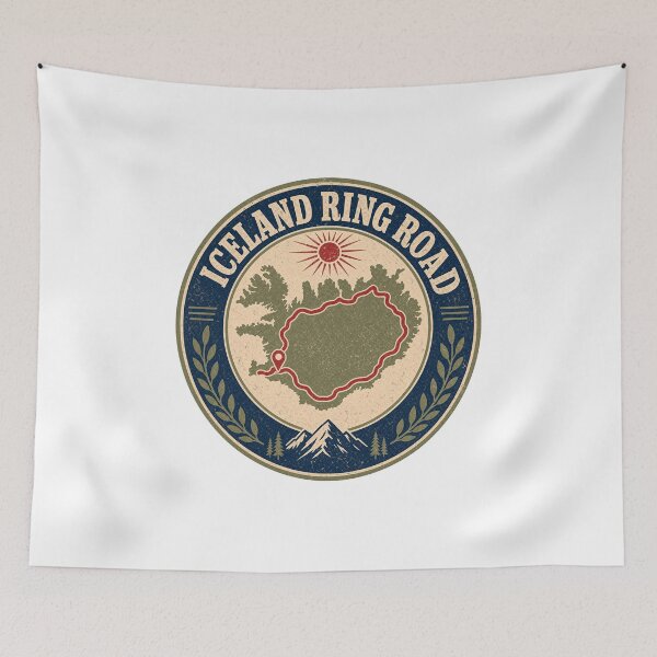 Item preview, Iceland Ring Road route map designed and sold by pirminio.