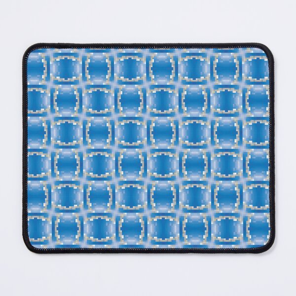 Item preview, Crystal Lattice – Blue Geometric Pattern designed and sold by Helmina Groper.
