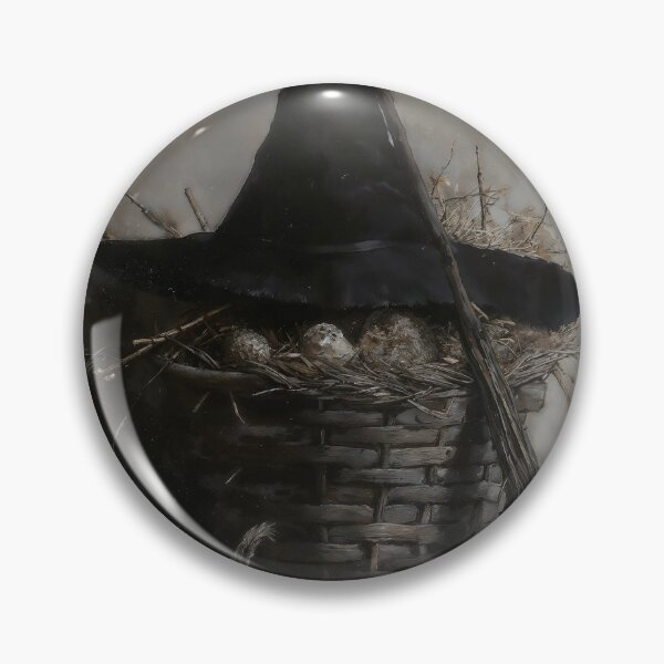 Item preview, Witch Hat Broomstick Gothic Aesthetic Graphic Art designed and sold by DarkHolyQueen.