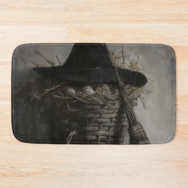 Item preview, Witch Hat Broomstick Gothic Aesthetic Graphic Art designed and sold by DarkHolyQueen.