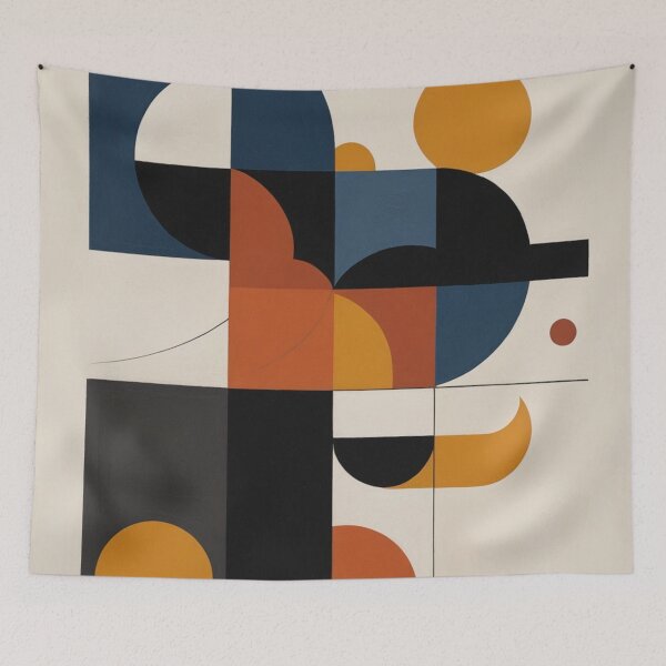 Item preview, Abstract Geometric Dynamic Modernist Painting designed and sold by EnmarcArt.
