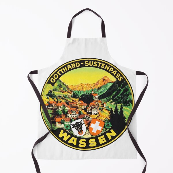 Item preview, Wassen Switzerland Vintage Style Decal designed and sold by Decal Mania.