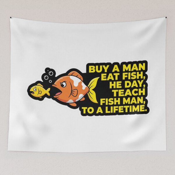 Item preview, buy man eat fish designed and sold by sanawnaw154.