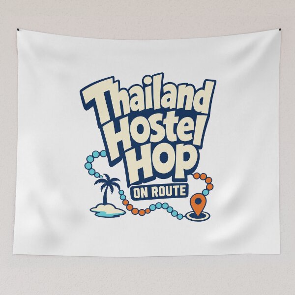 Item preview, Thailand Hostel Route Backpacking designed and sold by pirminio.