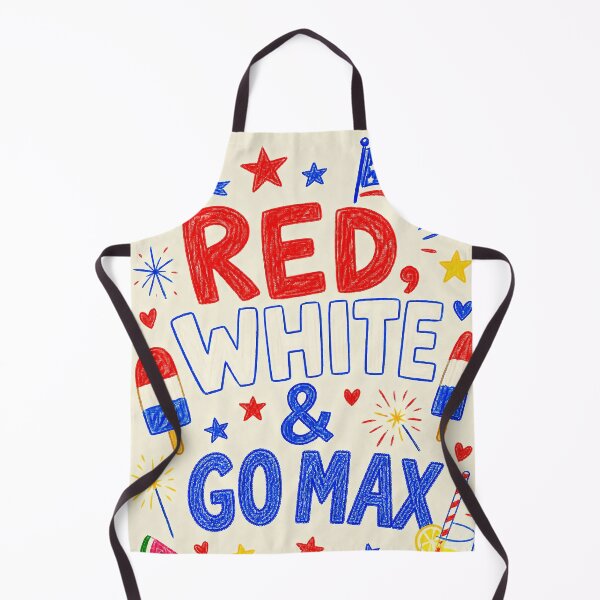 Item preview, Red White and Go Max Hand-Drawn Patriotic Summer American Independence designed and sold by anabellstar design co.