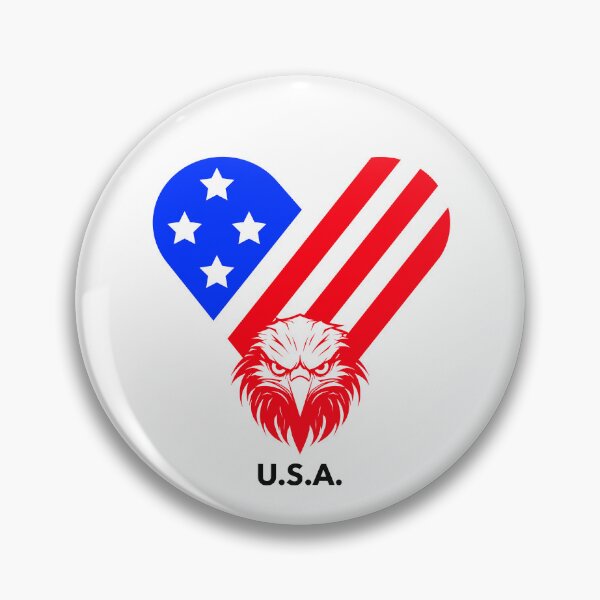 Item preview, USA Independence Day Heart Flag designed and sold by ZenfiniteDesign.