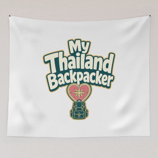 Item preview, Thailand Backpacker Couple Gift designed and sold by pirminio.