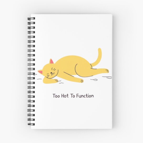 Item preview, Too Hot To Function Melted Cat Heatwave Meme designed and sold by LstpStudio-Art.