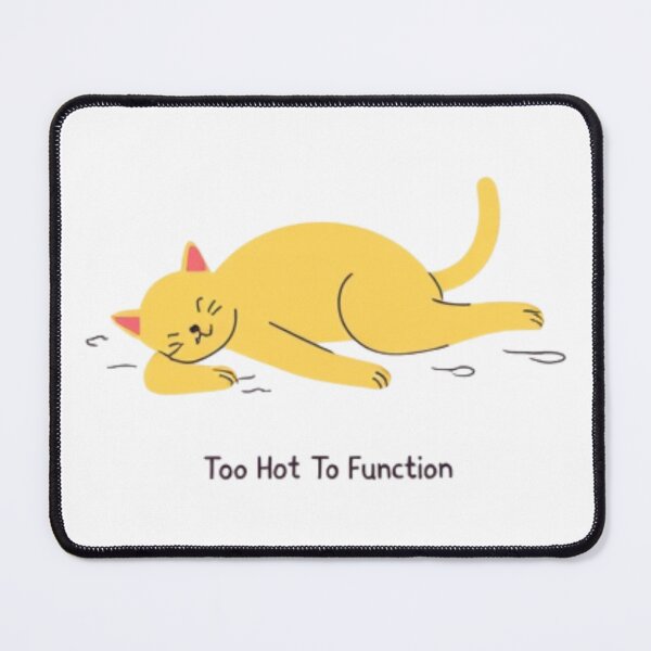 Item preview, Too Hot To Function Melted Cat Heatwave Meme designed and sold by LstpStudio-Art.