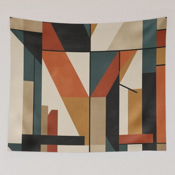 Item preview, Vanguardist Architectural Abstract Art Mural Panel designed and sold by EnmarcArt.