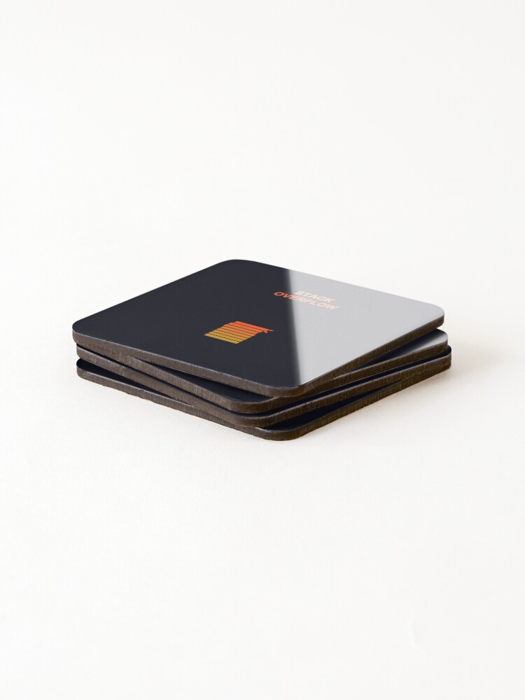 Thumbnail 4 of 5, Coasters (Set of 4), Stack Overflow designed and sold by InkRill.