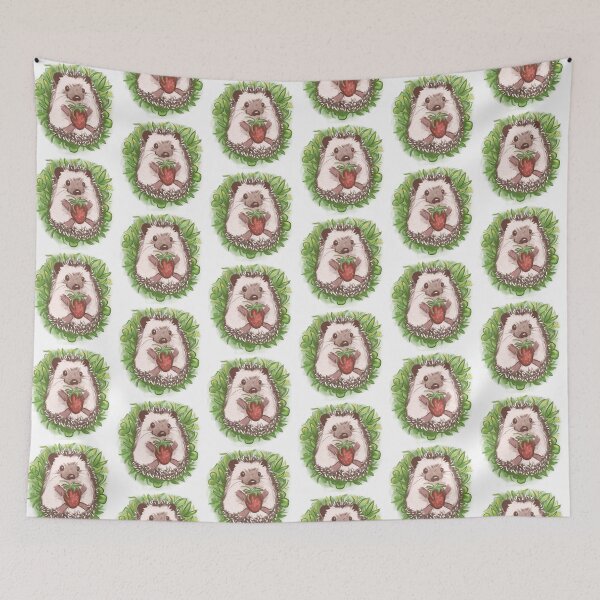 Item preview, Happy Strawberry Hedgehog  designed and sold by Laughing  Faerie.