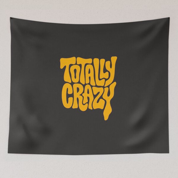 Item preview, Totally Crazy - Wavy Melting Retro 70s Typography designed and sold by alizvisions.