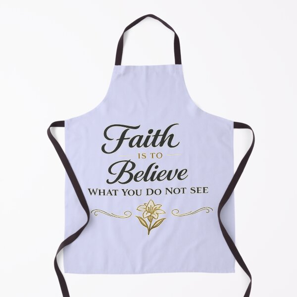 Item preview, Faith is to Believe What You Do Not See – Elegant Religious Typography Art designed and sold by QCena.