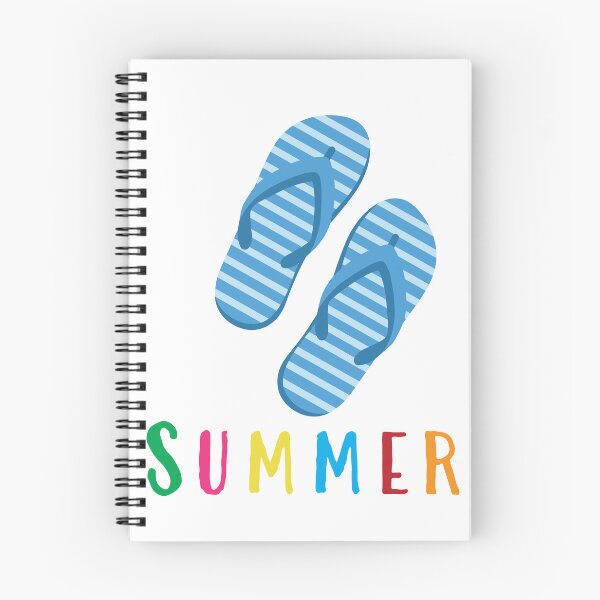 Item preview, Blue Striped Flip Flops Summer Illustration designed and sold by BetweenForms.