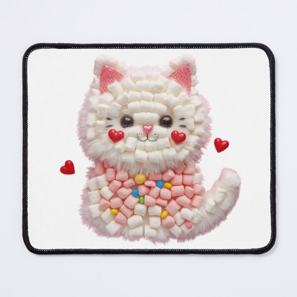Item preview, Marshmallow Cat Kawaii Sticker designed and sold by Stylestickers55.