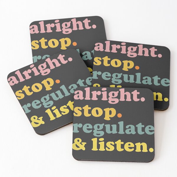 Item preview, Alright Stop Regulate and Listen Funny School Counselor Therapist Design designed and sold by viectory.