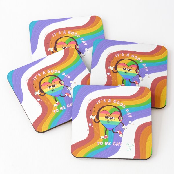 Item preview, It's a Good Day to Be Gay | Cute Pride Heart Design (Raimbow edition) designed and sold by romelleworks.