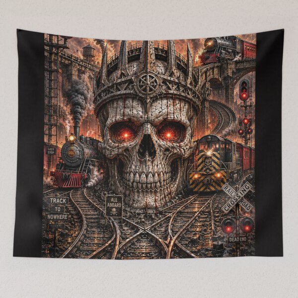 Item preview, The Skull King of the Iron Rails designed and sold by LAPUTIK.