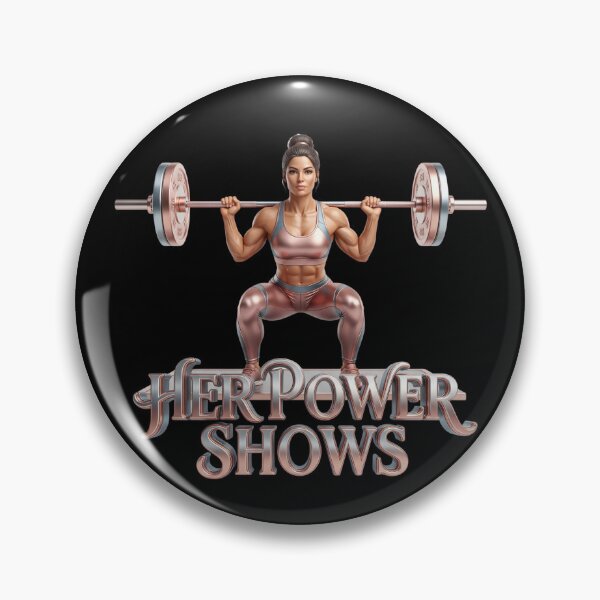 Item preview, Badass "Her Power Shows" Female Lifter Design! designed and sold by pradeepvisuals.