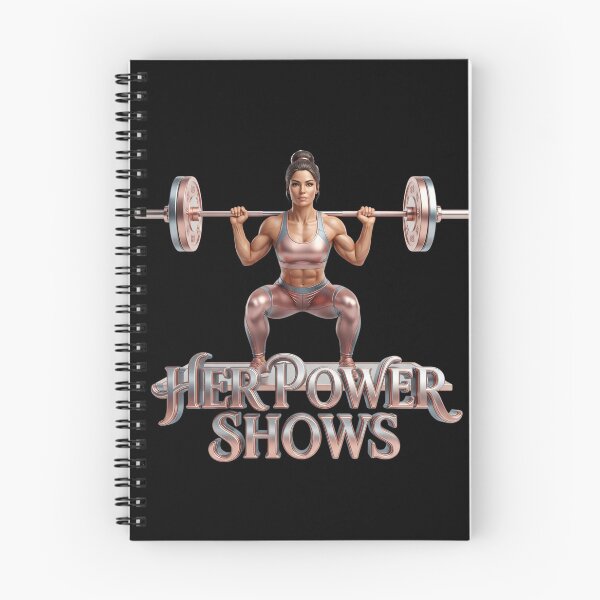 Item preview, Badass "Her Power Shows" Female Lifter Design! designed and sold by pradeepvisuals.
