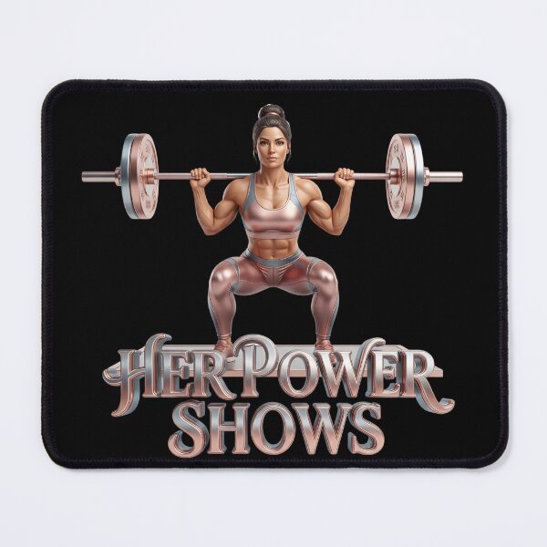 Item preview, Badass "Her Power Shows" Female Lifter Design! designed and sold by pradeepvisuals.