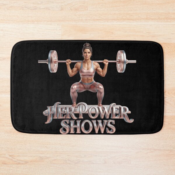 Item preview, Badass "Her Power Shows" Female Lifter Design! designed and sold by pradeepvisuals.
