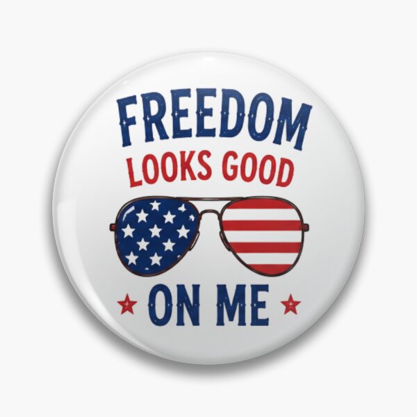 Item preview, Freedom looks good on me-patriotic design designed and sold by RahRahsCreation.
